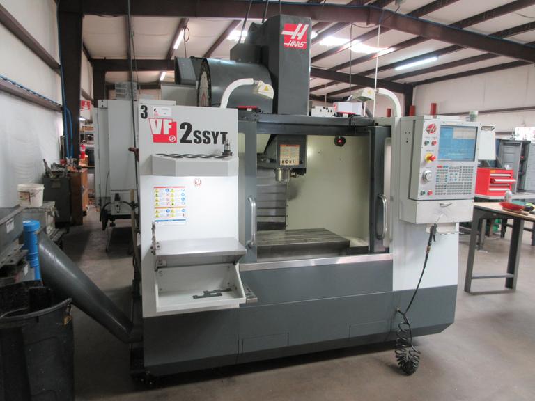 Machines Used Haas VF2SSYT CNC Vertical Machining Center with 4th