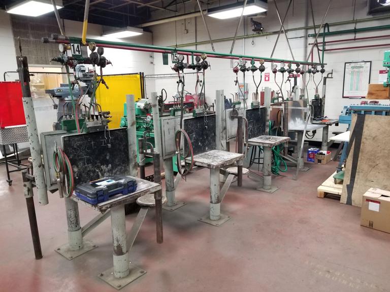 Machines Used (5) Station OxyAcetylene Welding Welding Line Complete