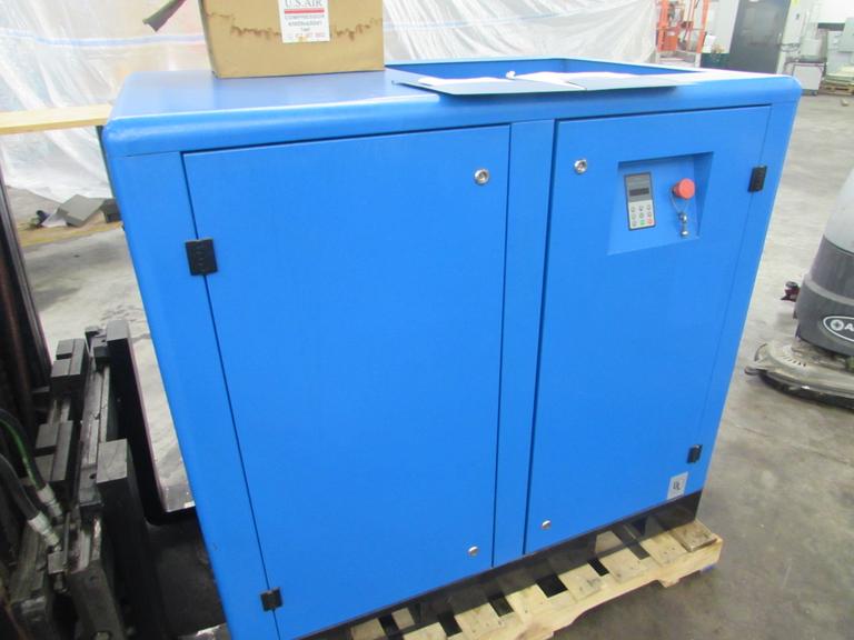 Machines Used US Air Compressor US 25D12 25HP Rotary Screw Air