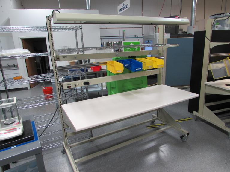 Machines Used Lista Adjustable Height Portable Workbench with Work