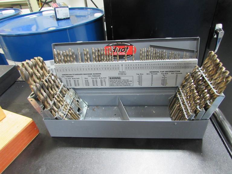 Machines Used Letter, Number & Fractional Drill Index with Drills