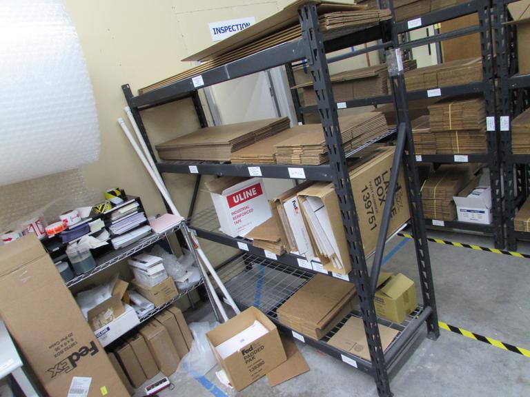 Machines Used 1 Section of Light Duty Racking w (2) 24 x 78" Uprights