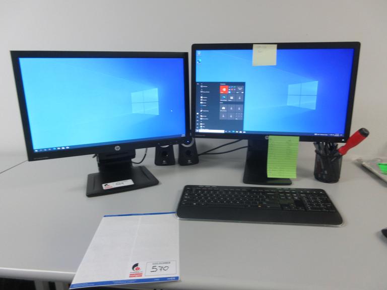 Machines Used Hewlett Packard HP Z2400 Computer Workstation w (2) HP