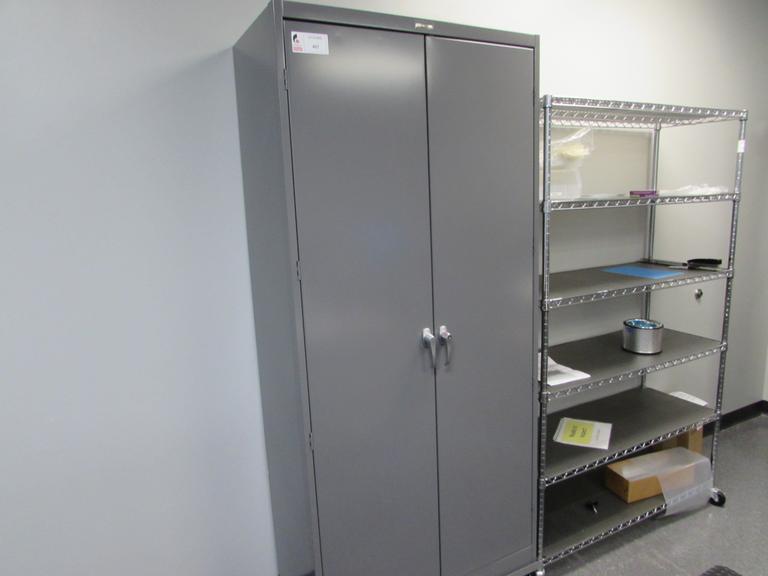 Machines Used Uline 2 Door Metal on Casters