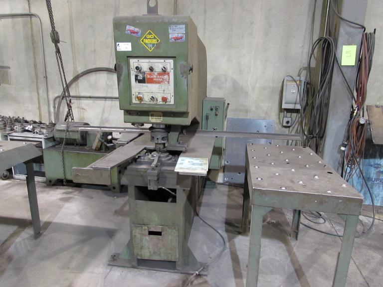 Machines Used WA Whitney 652 Single Station Hydraulic Punch