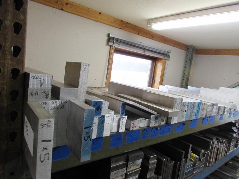 Machines Used Aluminum Surplus Material Rack Not Included