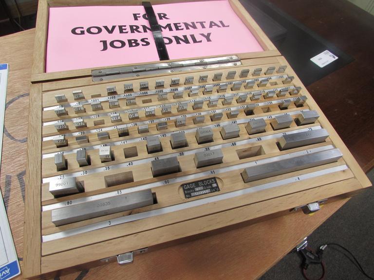 Machines Used Partial Grade B Gage Block Set with Case, .050" to 4"