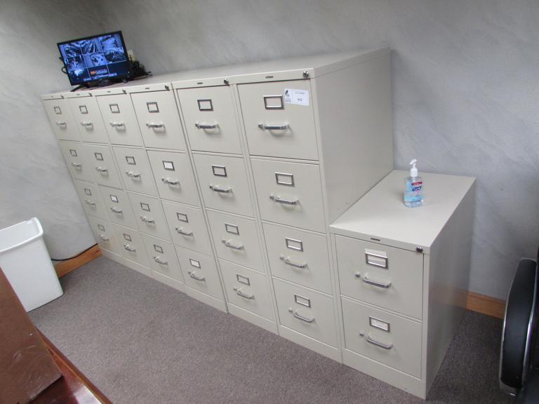 (7) Hon File (6) 4Drawer and (!) 2Drawer