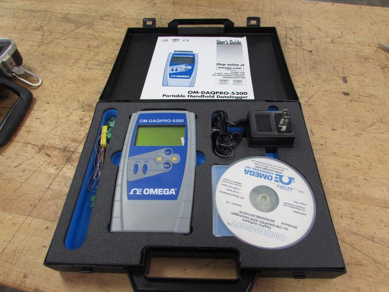 Machines Used Omega OMDAQPRO Datalogger with Software, Battery