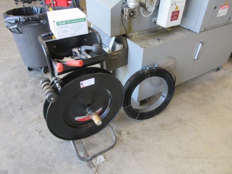 Machines Used ULine Banding Set with Cart, Banding Tools, Clips and
