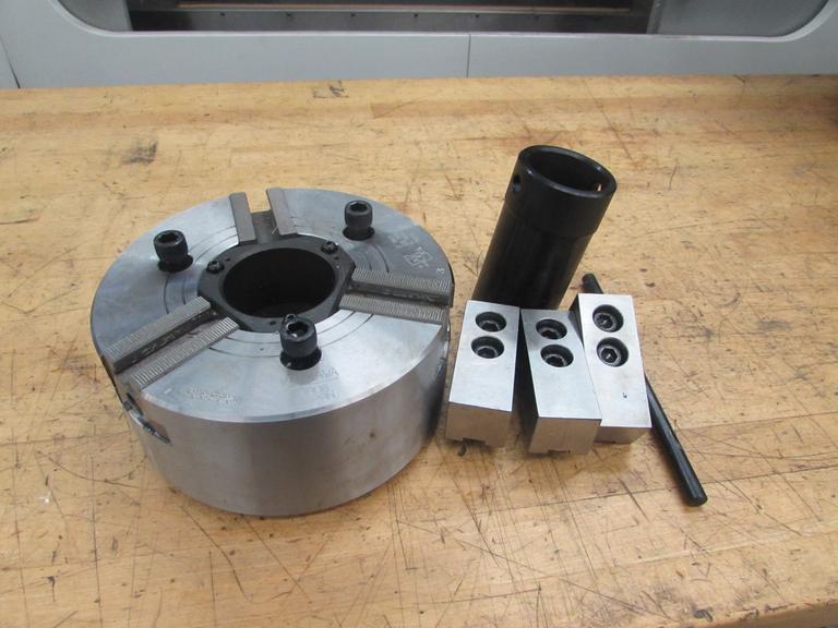 Machines Used Kitagawa BB08 8" 3Jaw CNC Lathe Chuck with Jaws and wrench