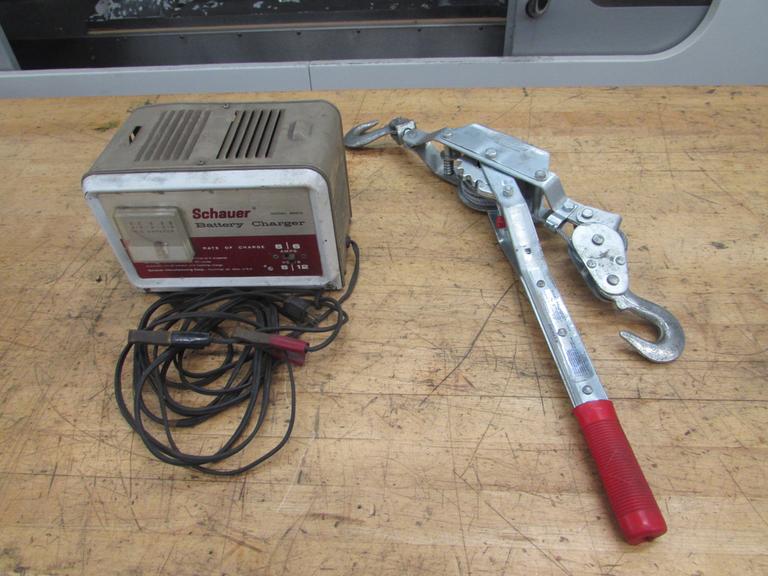 Machines Used | Schauer 6/12 Volt Battery Charger; 2-Ton Come-A-Long