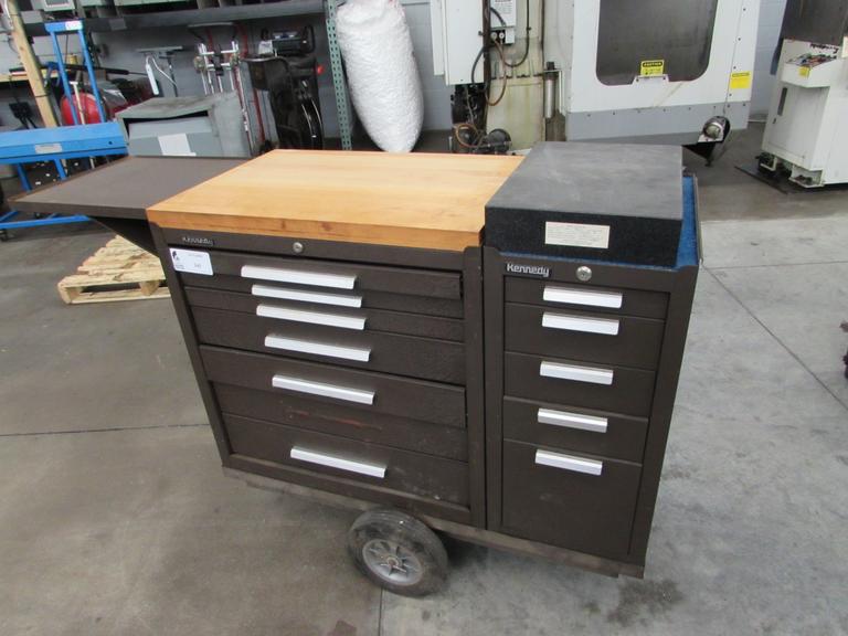 Machines Used Kennedy Rolling Tool Chest with (12) Total Drawers
