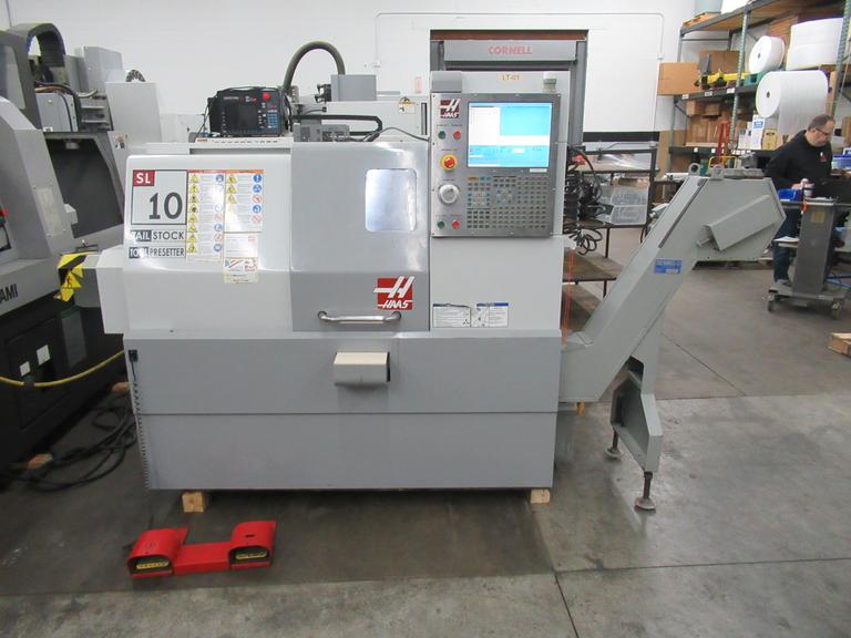 Haas SL-10 with 12 tool Bolt-On Turret, Manual Tool Presetter, Parts