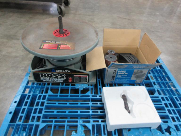 Machines Used Delta Boss Bench Oscillating Spindle Sander with