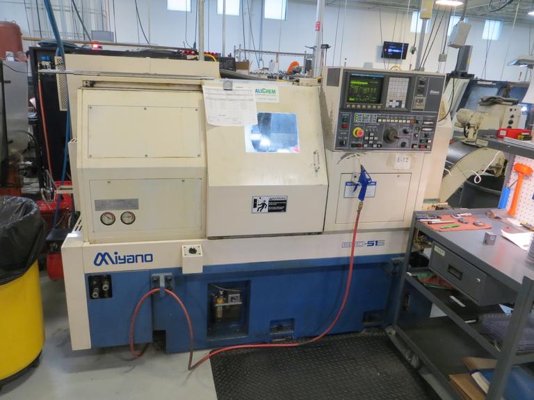 Machines Used Miyano BND51S CNC Turning Center with Sub Spindle, Live Milling, Parts Catcher