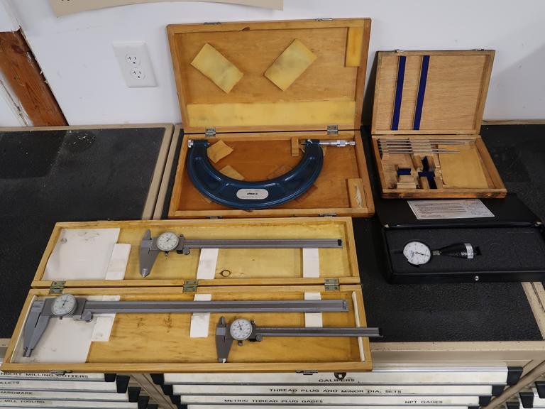 Machines Used Inspection Tools Calipers up to 18", 89" Micrometer