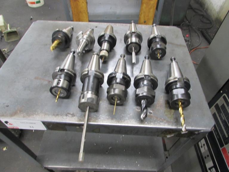 Machines Used Cat 40 Taper Tool Holders (7) TG75 Collet Holders, (2