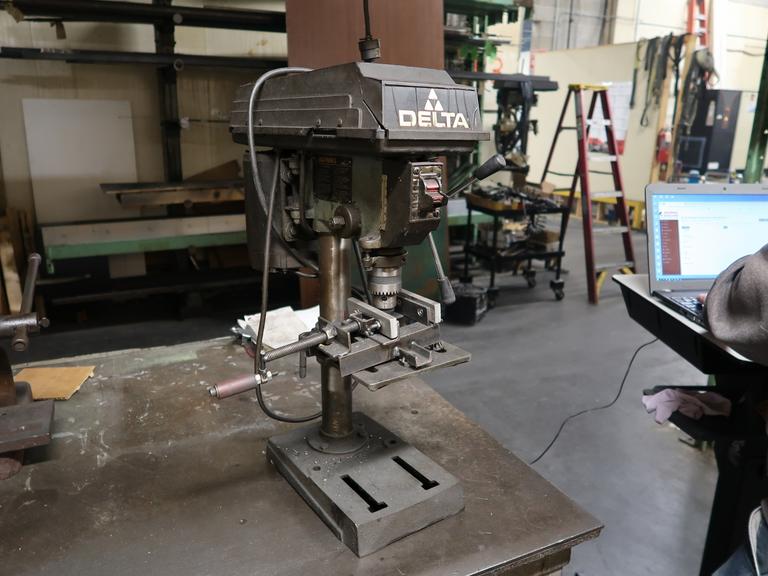Machines Used | Delta Benchtop Drill Press with Vise and Drill Chuck