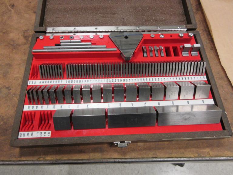 Machines Used Starrett ber Gage Block Set, Complete, .1001" to 4