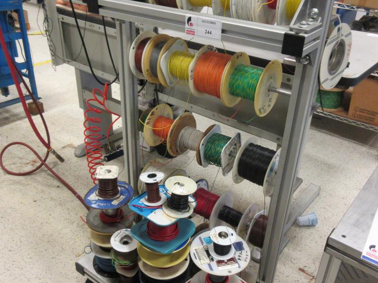 Machines Used Wire Dispensing Cart with Wire