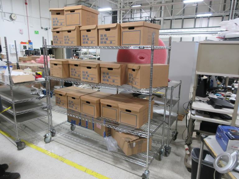 Machines Used | Uline 4-Tier Rolling Wire Rack, No Contents