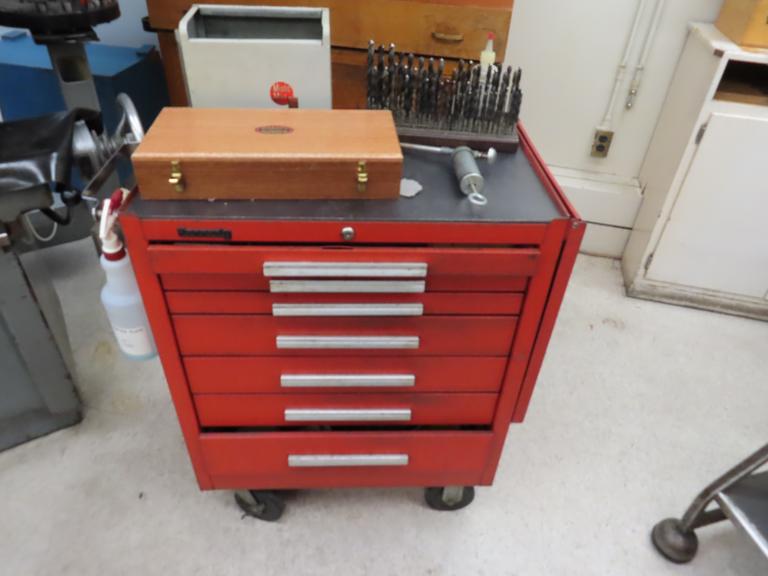 Machines Used Kennedy Rolling Tool 7 Drawers and Contents
