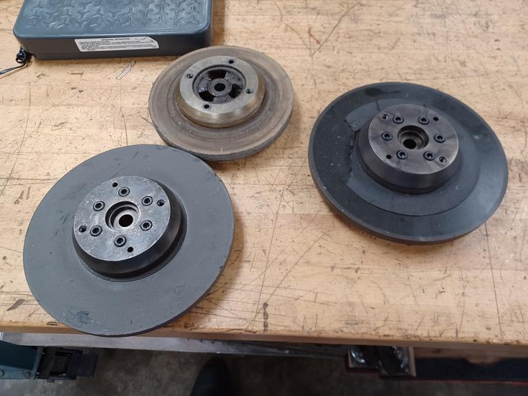 Machines Used (3) Grinding Wheel Hubs for Myford Grinder with Wheels