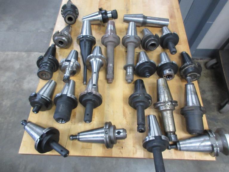 Machines Used CAT50 Tool Holder Lot, Various Types, End Mill, ER