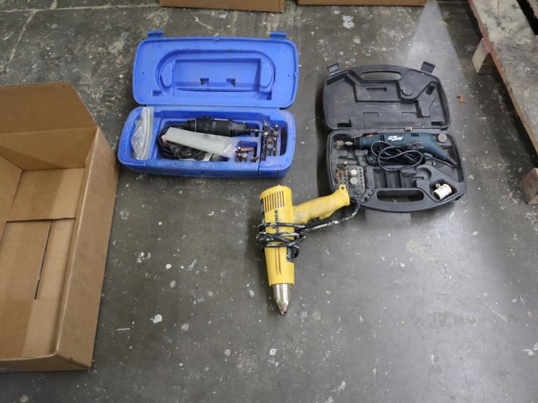 Machines Used Dremel and Black and Decker Rotary Tools, Wagner Heat Gun Corded Power Tools