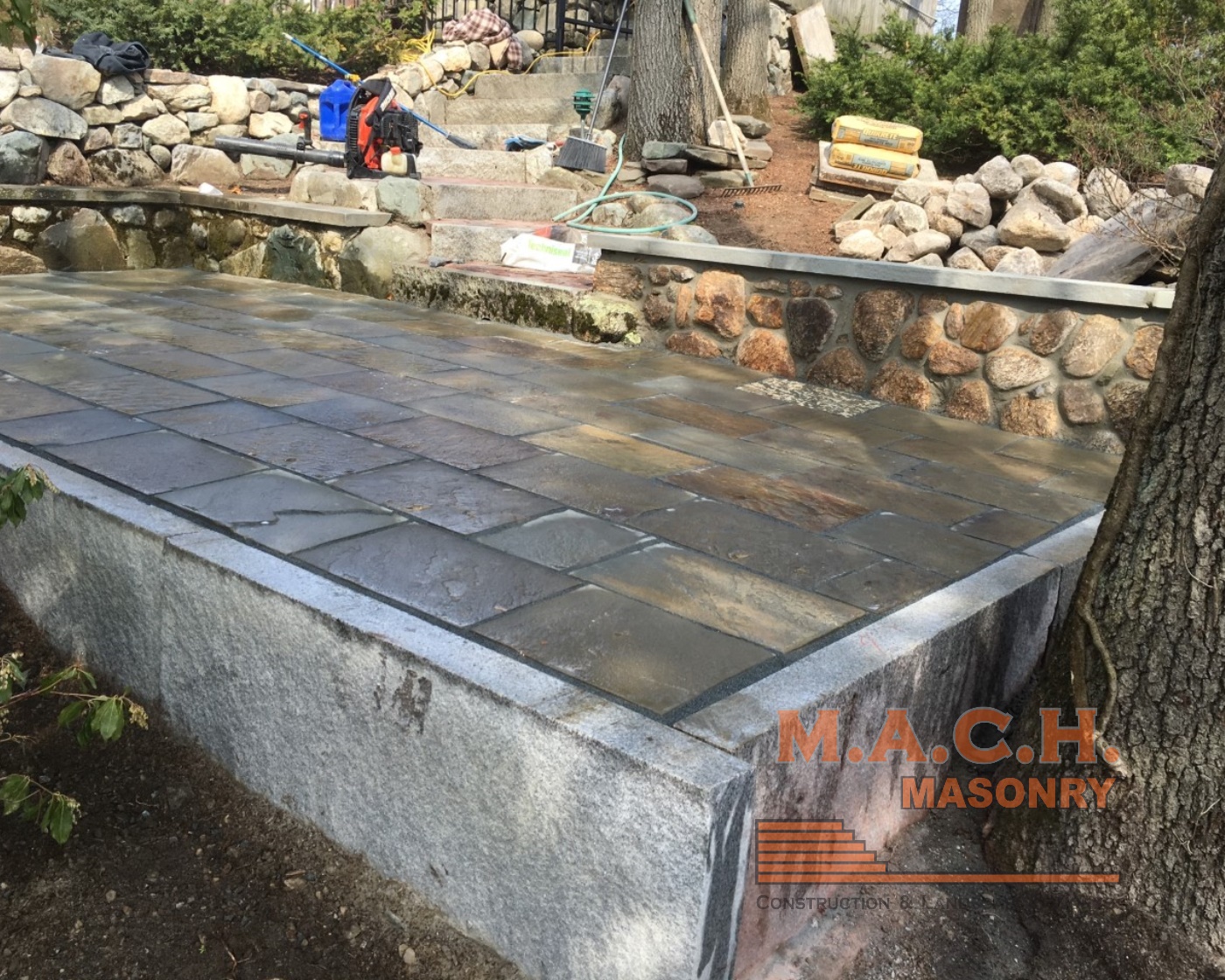 Before and After Mach Masonry and Landscaping MACH Masonry and
