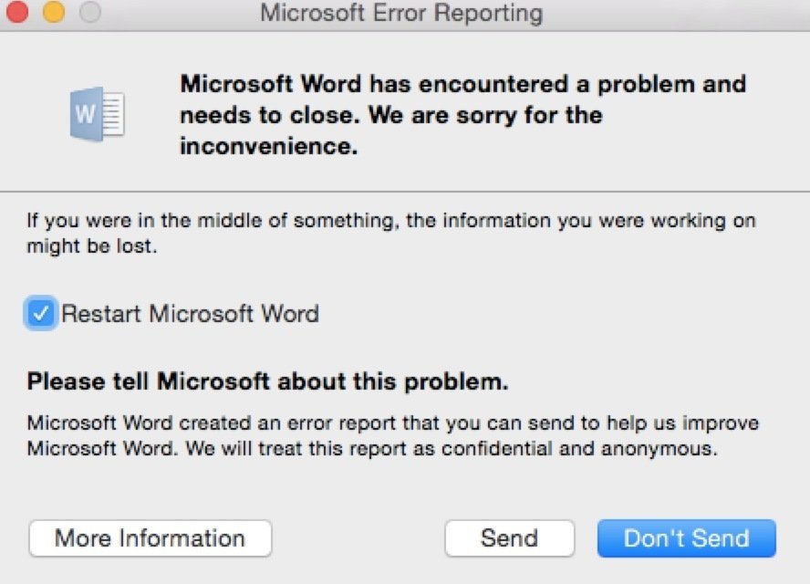 13 Ways To Fix Crashes In Office 2016 For Mac