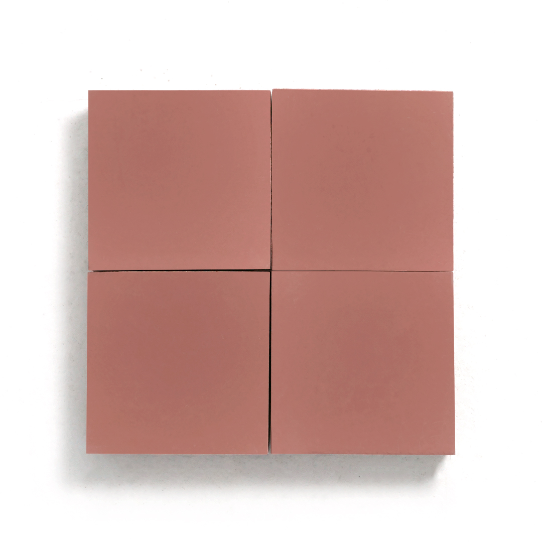 Plain Square Pink Machuca Tile
