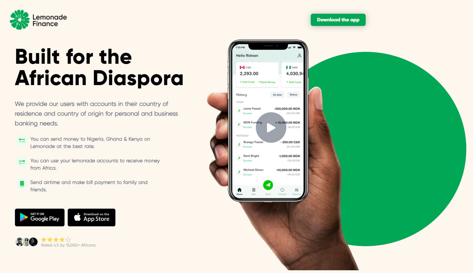 Nigeria's Lemonade Finance Secures 725k preseed Funding Round.