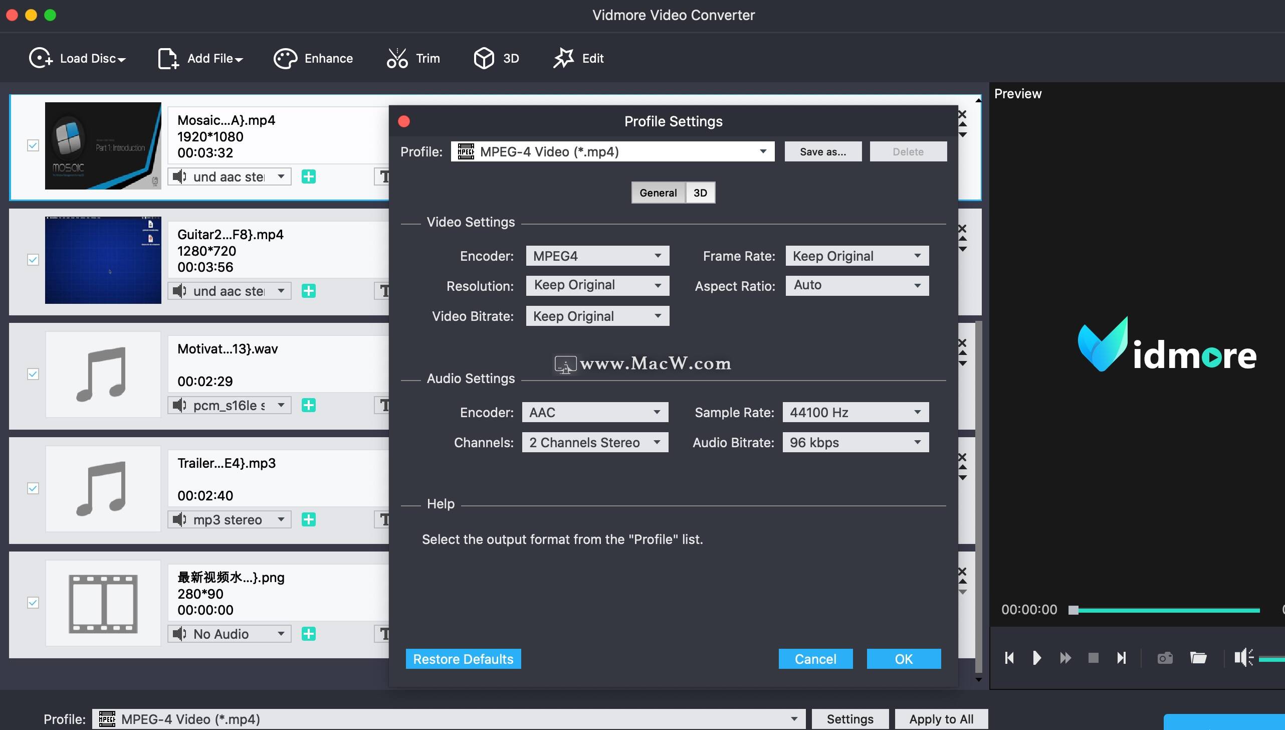 Vidmore Video Converter mac破解版Vidmore Video Converter for Mac(出色的媒体格式