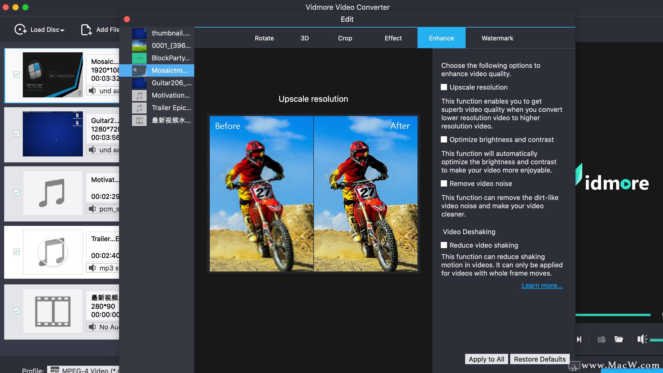 Vidmore Video Converter mac破解版Vidmore Video Converter for Mac(出色的媒体格式
