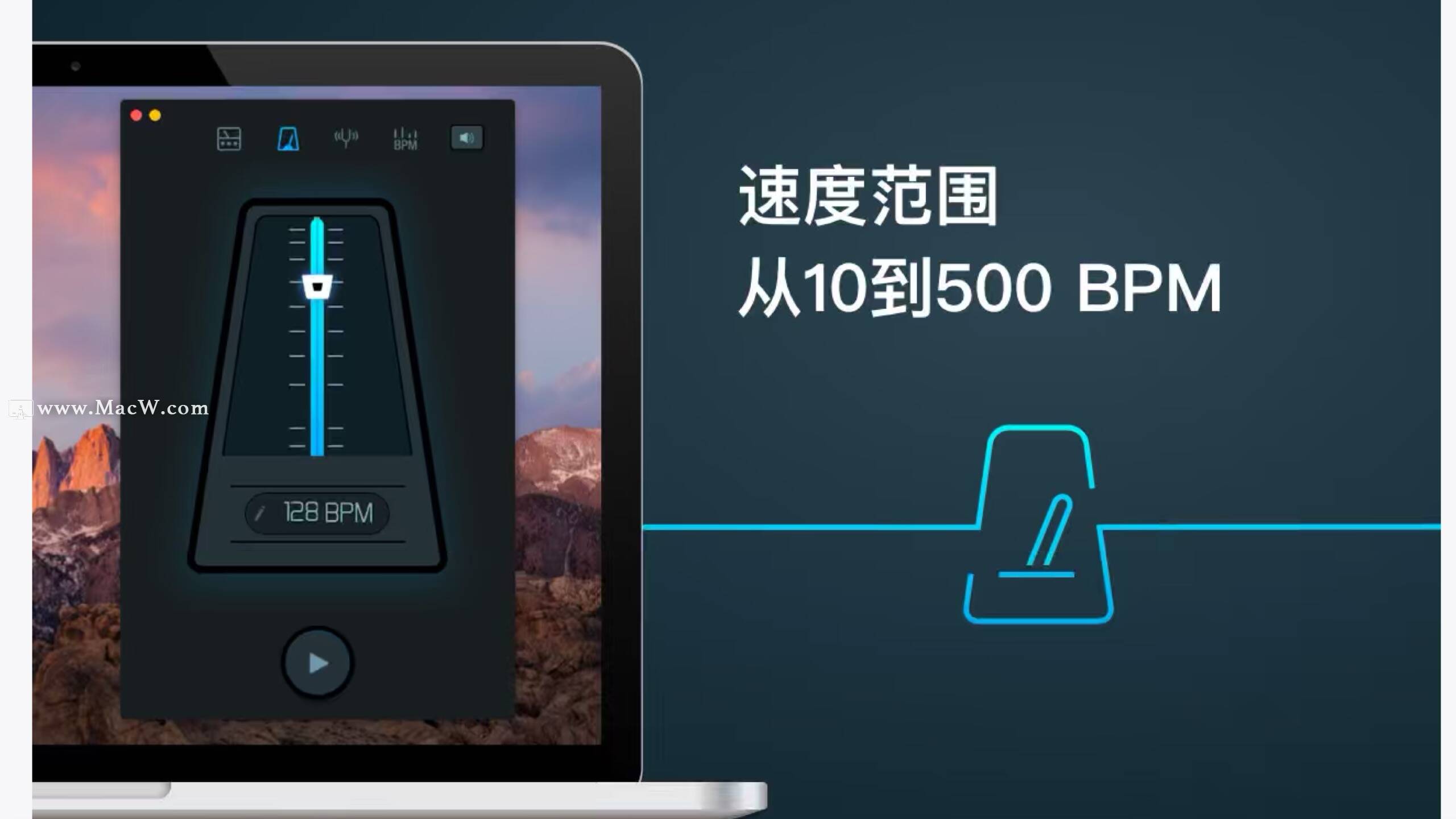 我的节拍器mac破解版My Metronome for Mac(Mac实用专业的节拍器) macw下载站