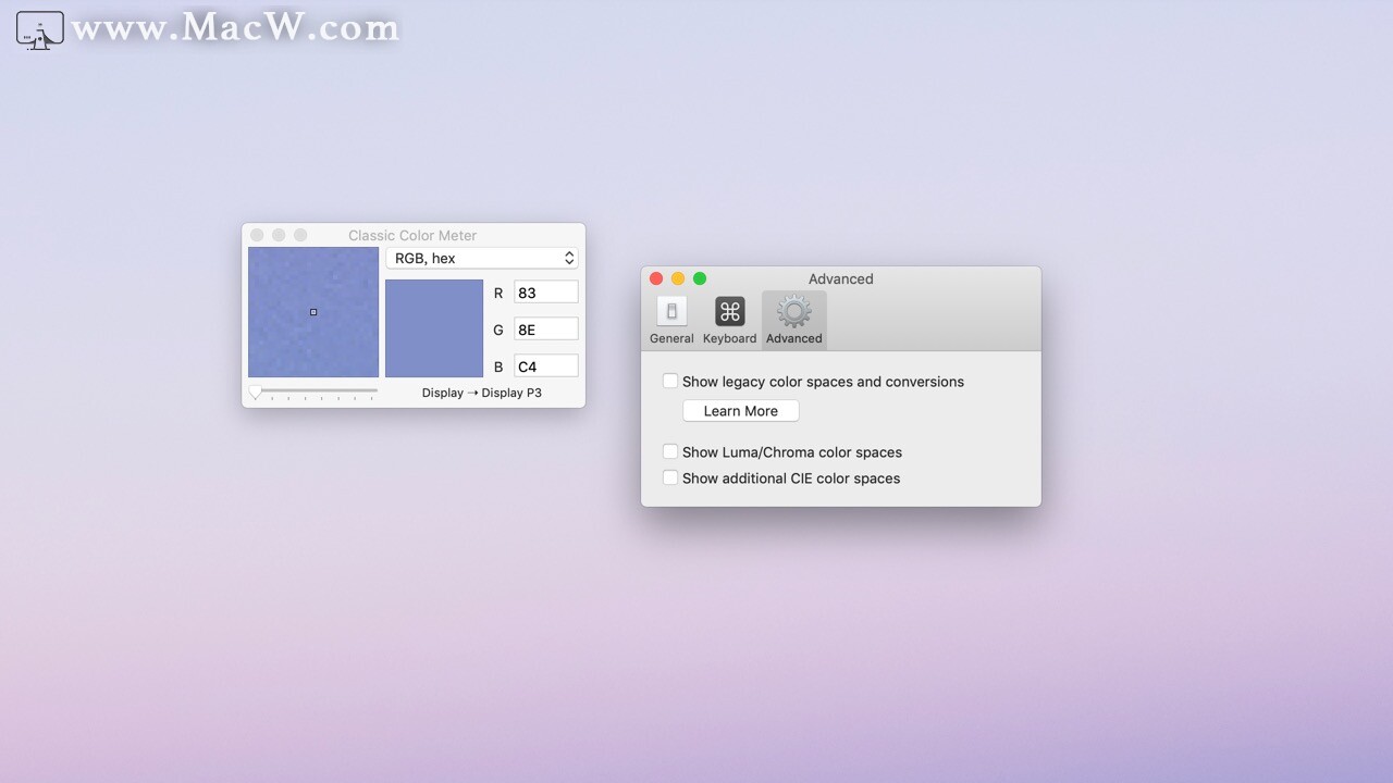 经典色彩表Classic Color Meter MacClassic Color Meter for mac(强大的mac屏幕取色工具