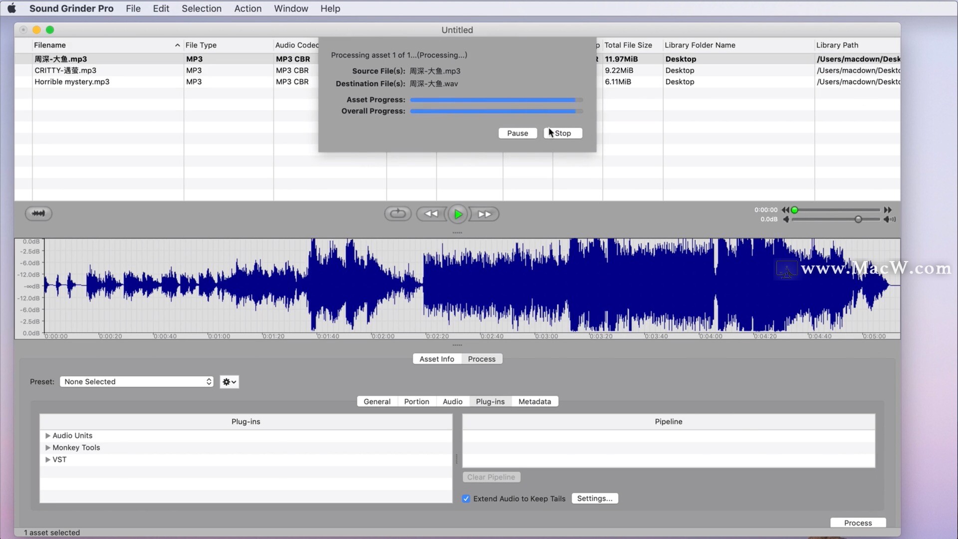 Sound Grinder Pro mac版Sound Grinder Pro for Mac(音频波形批量处理) macw下载站