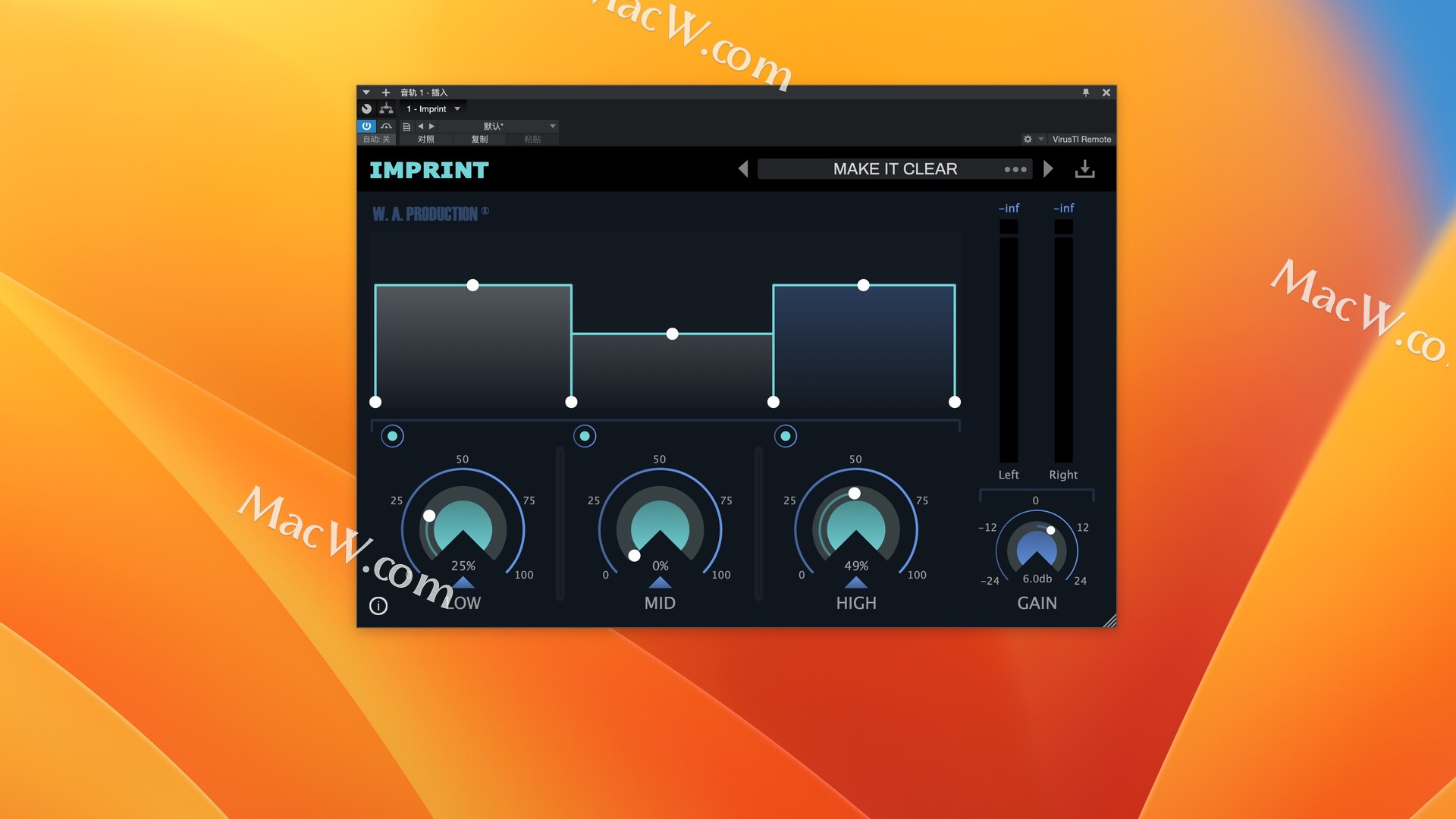 W.A. Production Imprint下载W.A. Production Imprint for Mac(多频带瞬态整形音频插件