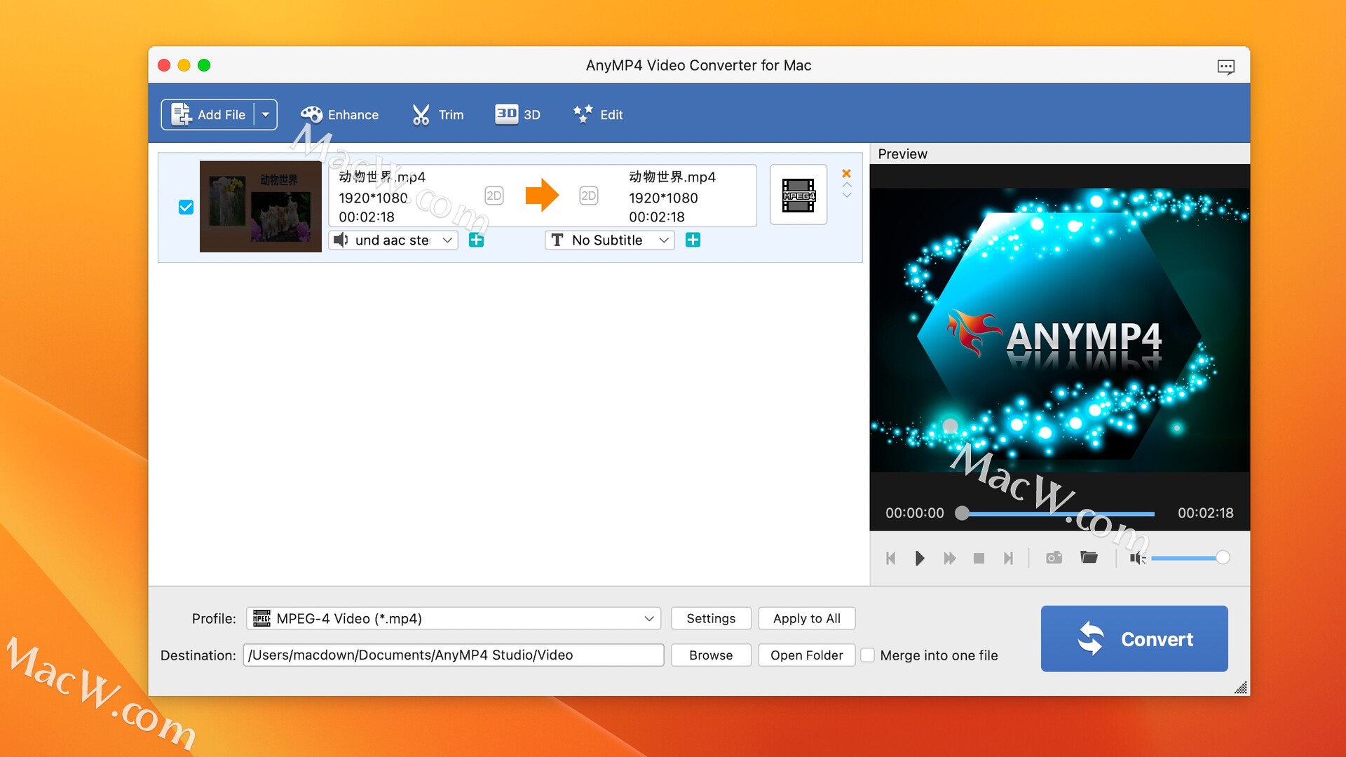 AnyMP4 Video Converter下载AnyMP4 Video Converter for Mac(全面的视频转换工具) macw下载站