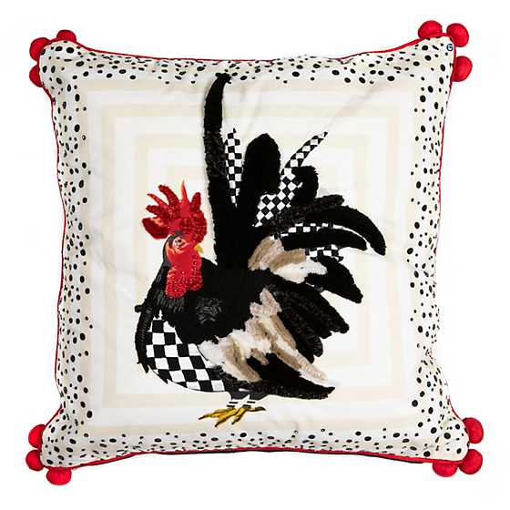 Rooster Pillow MackenzieChilds