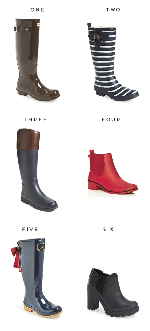 6 PAIRS OF CHIC RAIN BOOTS Design Darling
