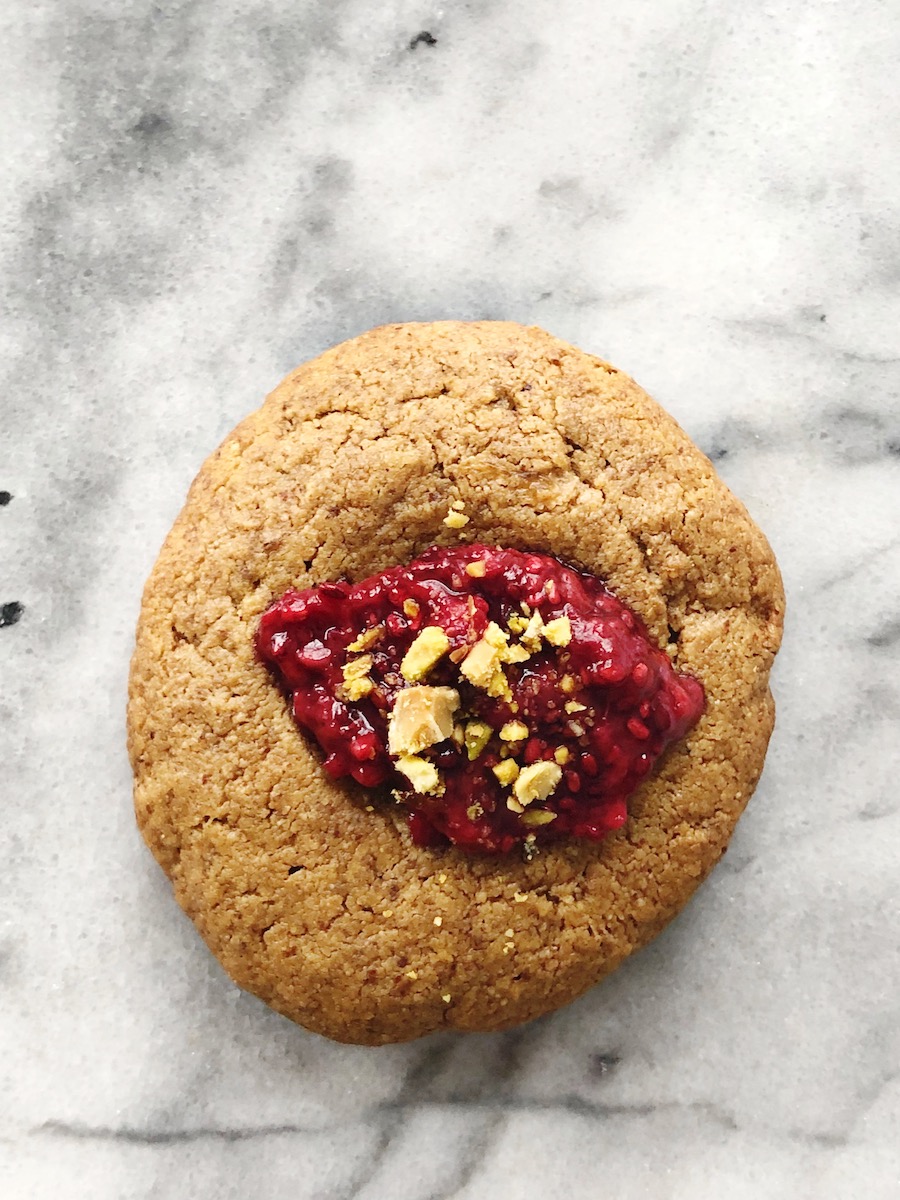 Almond Butter Thumbprints With Raspberry Chia Jam Mackenzie's Table