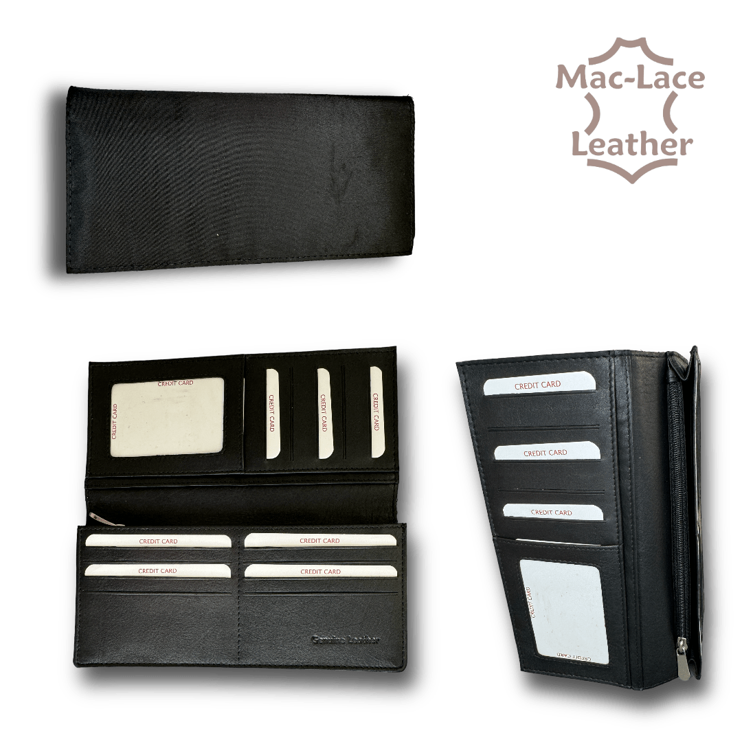 Long Wallet Inner Black MacLace Leather Buy Online