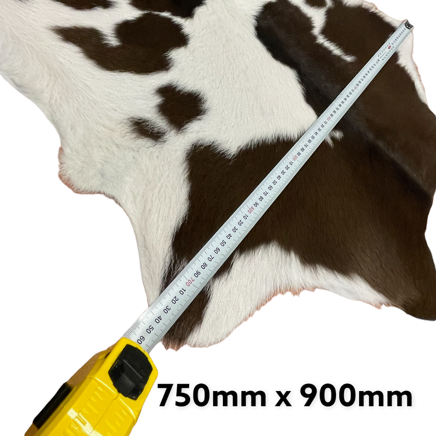 Quality floor rugs with hair on calf 700 x 900mm MacLace Leather