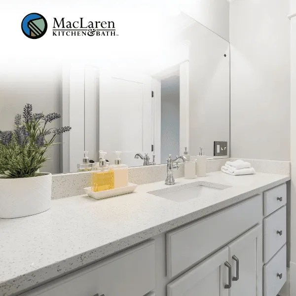 Design Ideas For Quartz Bathroom Countertops Maclaren Kitchen and Bath