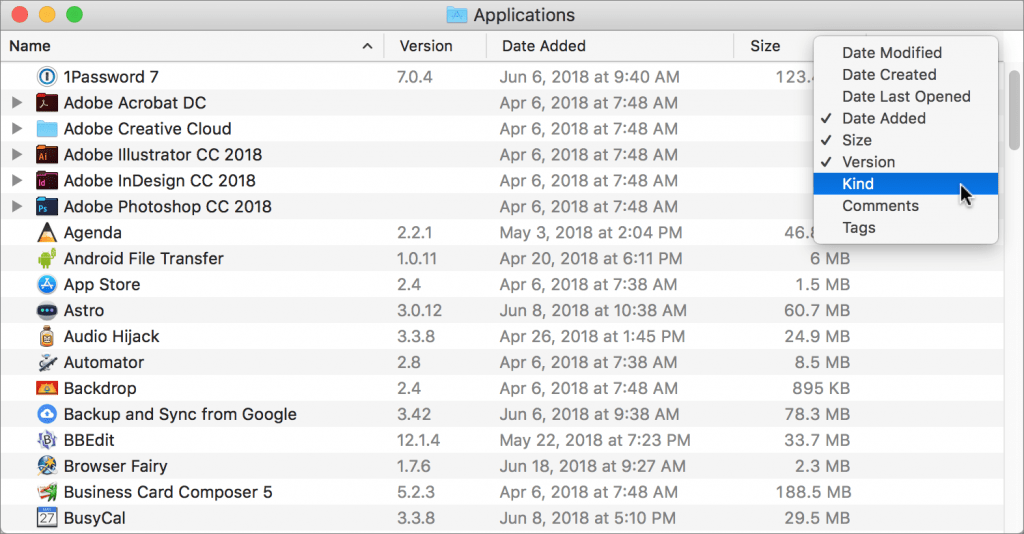 Did You Know You Can Customize the Columns in a Finder Window’s List