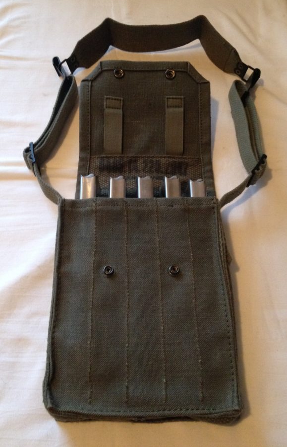 French Canvas M3 Grease Gun Magazine Pouch (holds 5) Practical Solutions