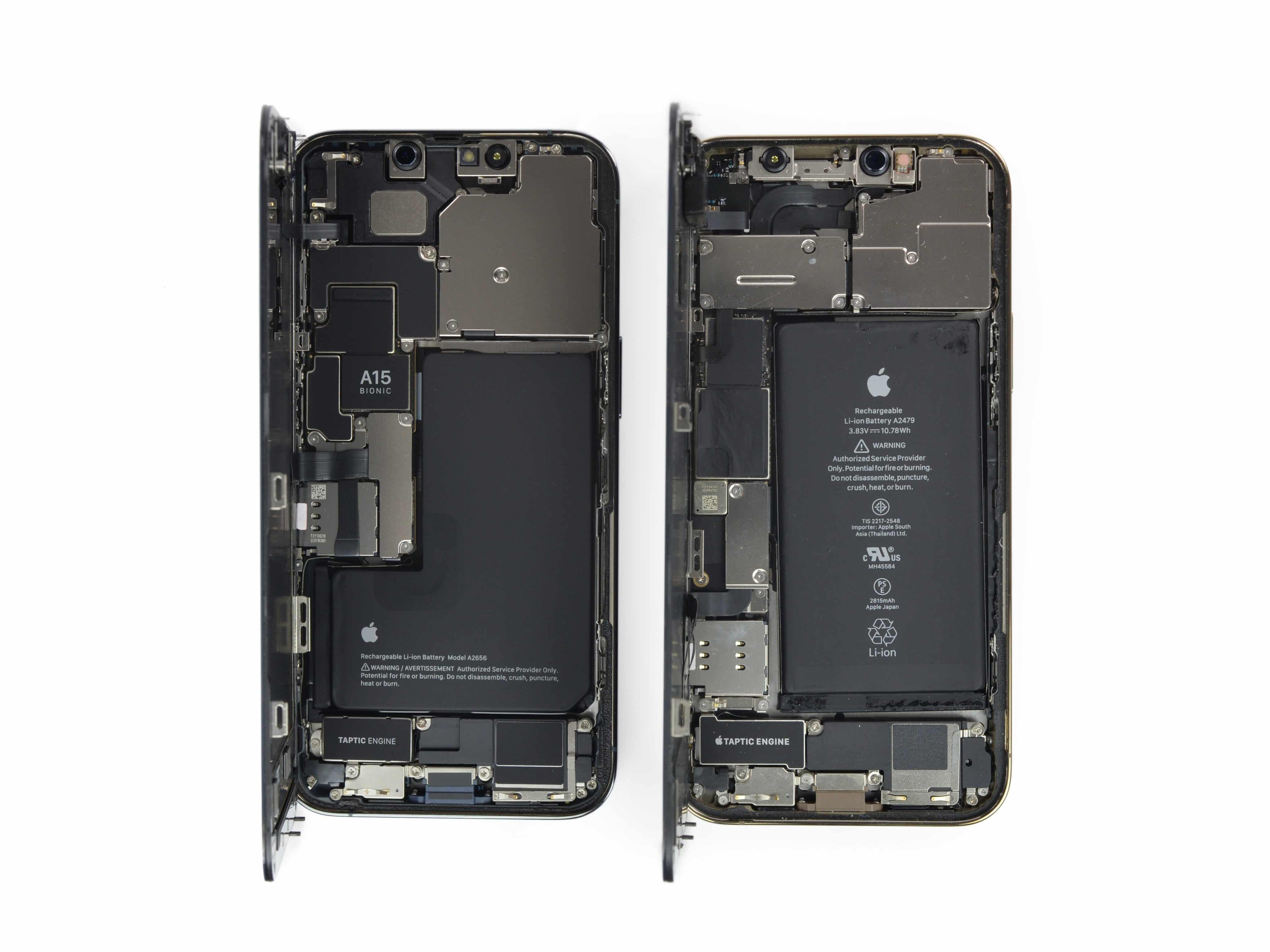 Teardown do iPhone 13 Pro revela bateria em "L", "novo" Face ID e mais